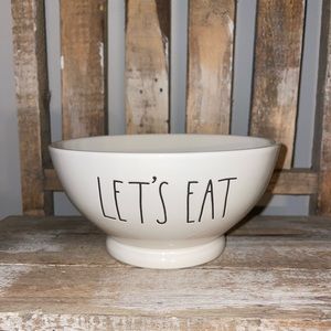 Rae Dunn “LET’S EAT” cereal bowl